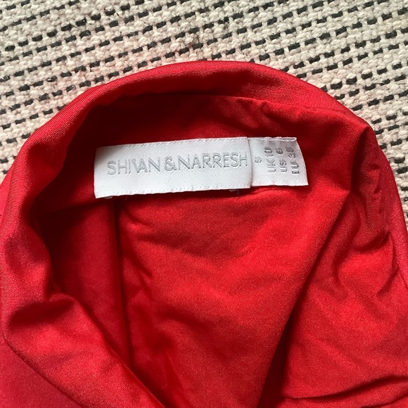 SHIVAN & NARRESH Red printed maillot swimsuit - Picture 9 of 10